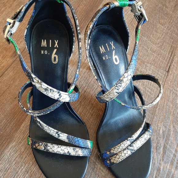 Multi-Color Strappy Heels - Picture 7 of 7